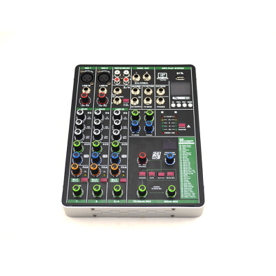 厂家直销 专业演出4路调音台带混响DSP效果器USB蓝牙家用直播声卡|ru