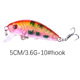 Sinking Minnow Lures Shallow Diving Minnow Baits Fresh Water Bass Swimbait Tackle Gear