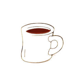 2019欧美新款创意趣味卡通绿茶杯咖啡杯搞怪小猫咪胸针 跨境热销