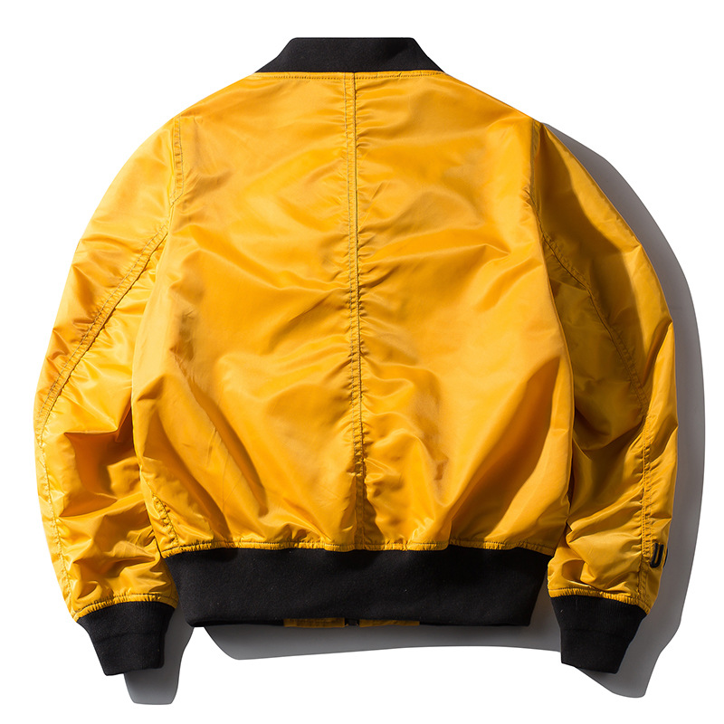 2019 transfronteriza hombres primavera y otoño nueva chaqueta de vuelo de cuello alto simple chaqueta de hombre delgada suelta casual para hombre