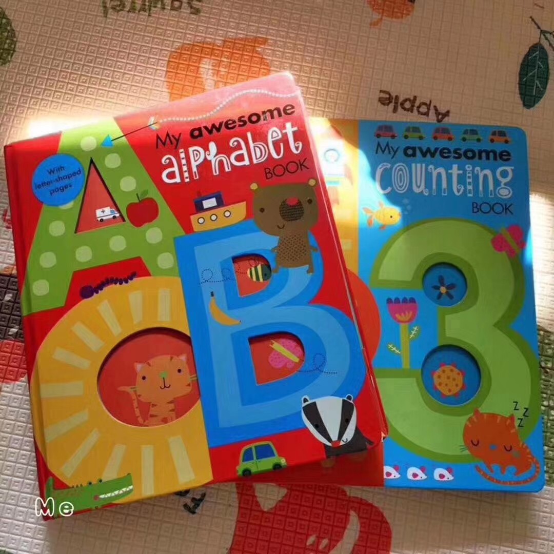   林志 颖 儿子kimi启蒙书  英语   数字启 蒙  一套2册