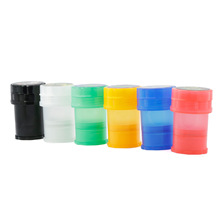 厂家直径40MM彩色塑料一体磨烟器储存罐烟丝储蓄罐 773024