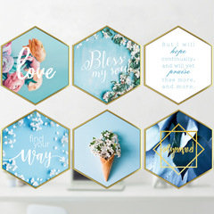 Wall stickers fantasy ins girly heart Nordic decoration self-adhesive wall wallpaper living room warm and romantic black continuous