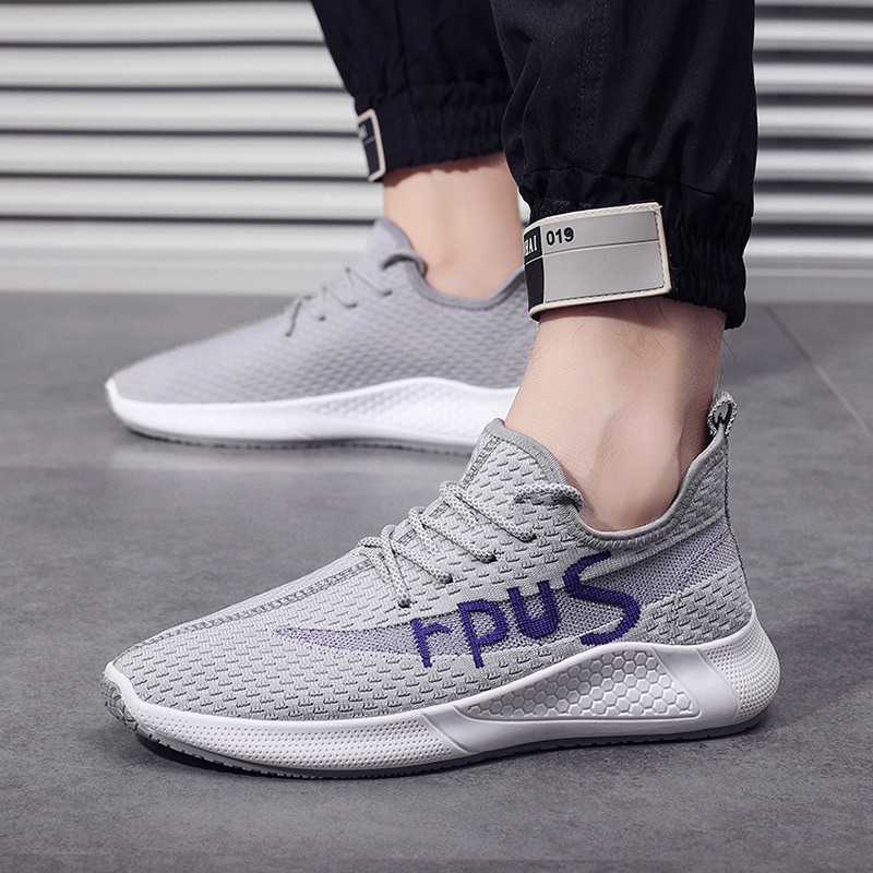 2021 spring new men's shoes flying woven...