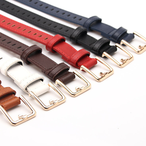 Trendy women's belt, Korean style hollow-out, no punching, imitation leather belt, versatile, thin belt for girls' dress decoration