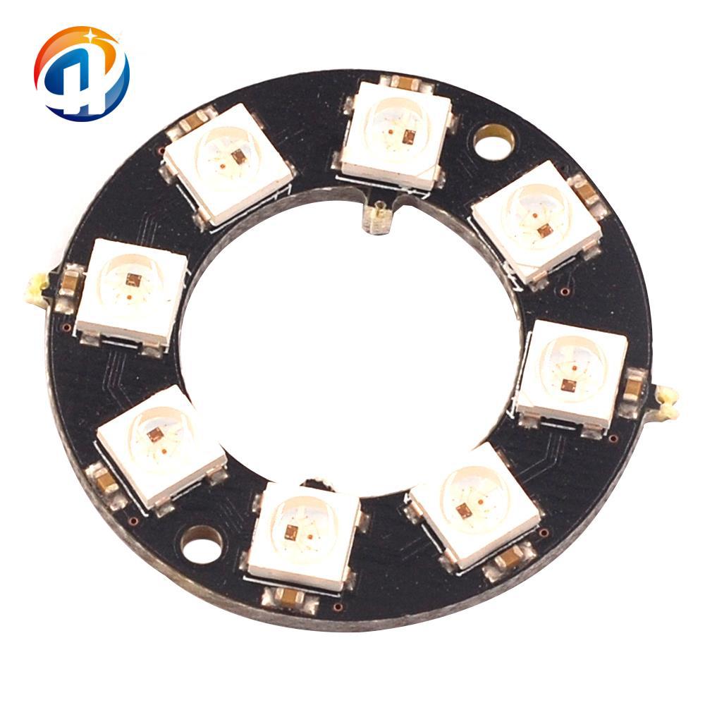 8位 WS2812 5050 RGB LED内置全彩驱动彩灯