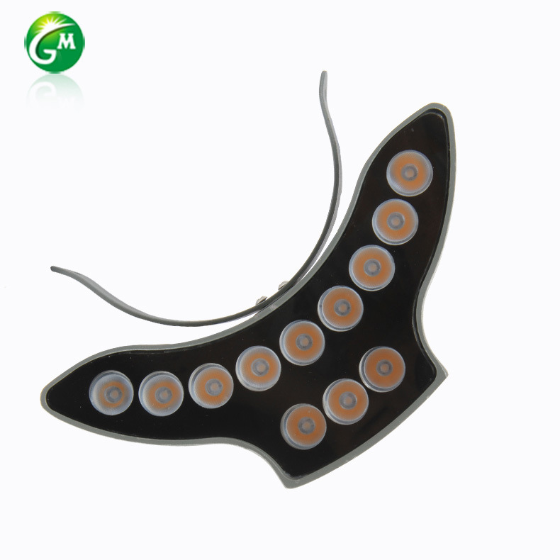 12W*1 Corrugated outdoors waterproof Architecture Crescent led Tiles Park Roof Arbor decorate