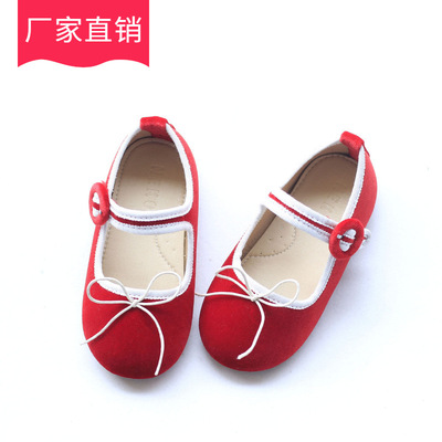 童鞋春2021新款兒童學步鞋女童公主鞋蝴蝶結兒童鞋子shoes kids