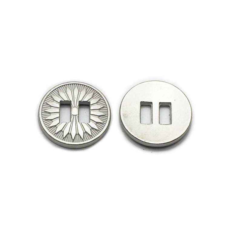 Spot direct selling exquisite double-hole hand sewing button alloy hand sewing buckle manufacturers direct sales multi-price excellent