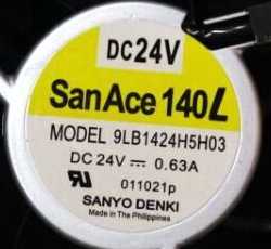 进口山洋24V48V 14050 变频器风机 9LB1424H5H03 109L1424H5J04