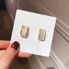 South Korean silver needle, goods, brand earrings, cat's eye, internet celebrity, simple and elegant design, wholesale