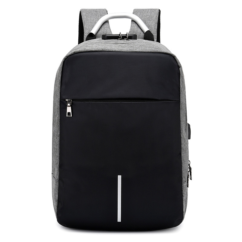 Venta al por mayor de los hombres anti-robo mochila USB bolsa de ordenador portátil de negocios mochila casual impreso LOGO entrega