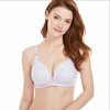 Underwear for breastfeeding, wireless bra, supporting cotton push up bra for pregnant, front lock, plus size