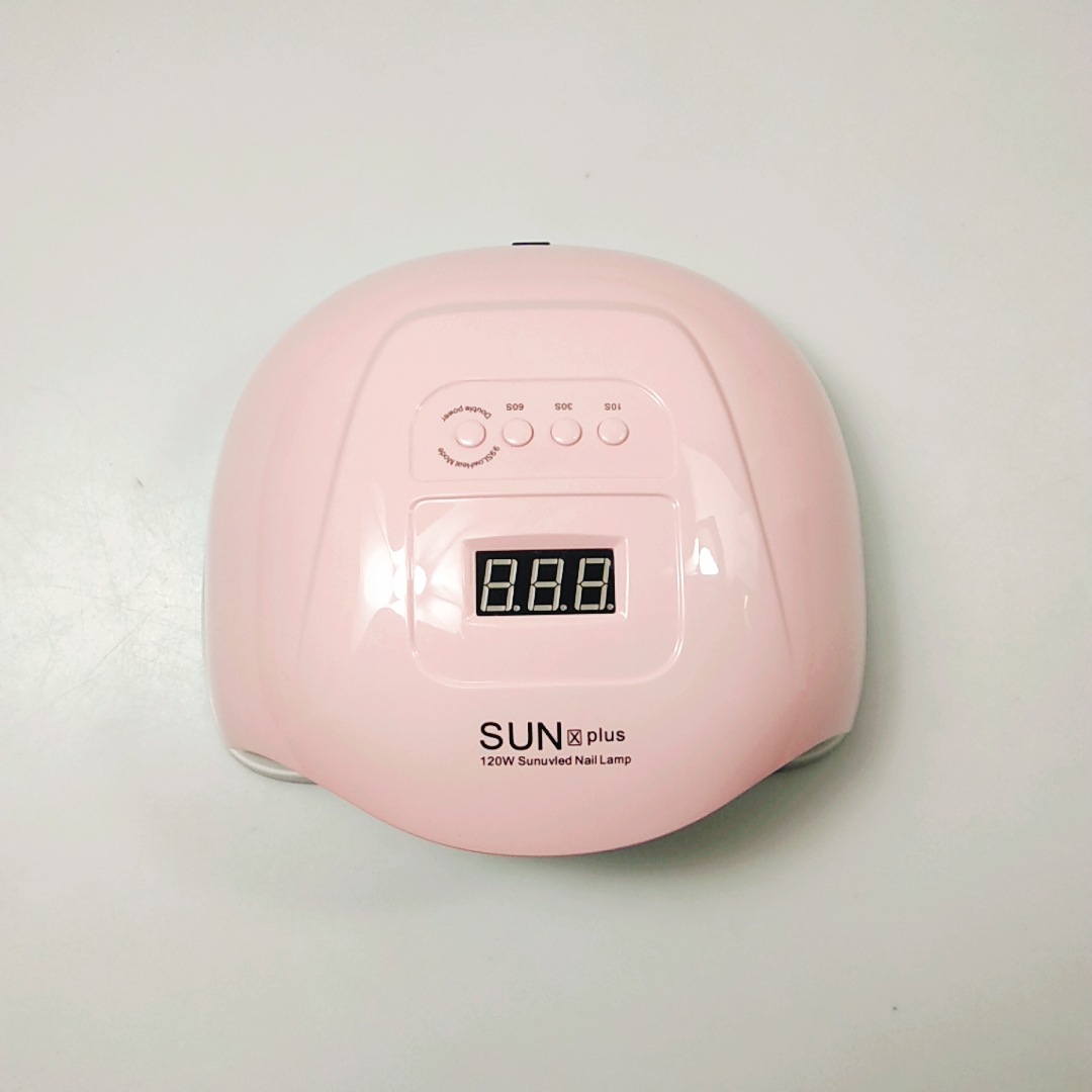 Yeni SUNXPlus tırnak fototerapi makinesi 120W ağrısız hızlı kuruyan oje yapıştırıcısı pişirme lambası LED tırnak kurutucu