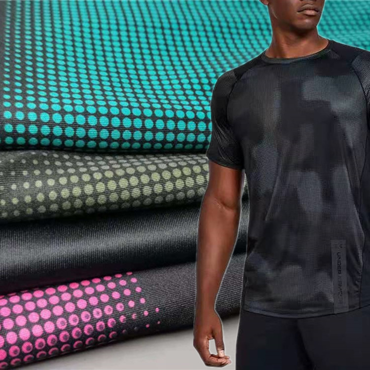 新品现货 牛奶丝印花 弹力T恤面料 100D牛奶丝印花T恤