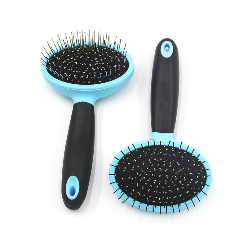Nueva mascota peine del perro de acero inoxidable airbag aguja peine gato perro belleza masaje cepillo perro peine del pelo del perro