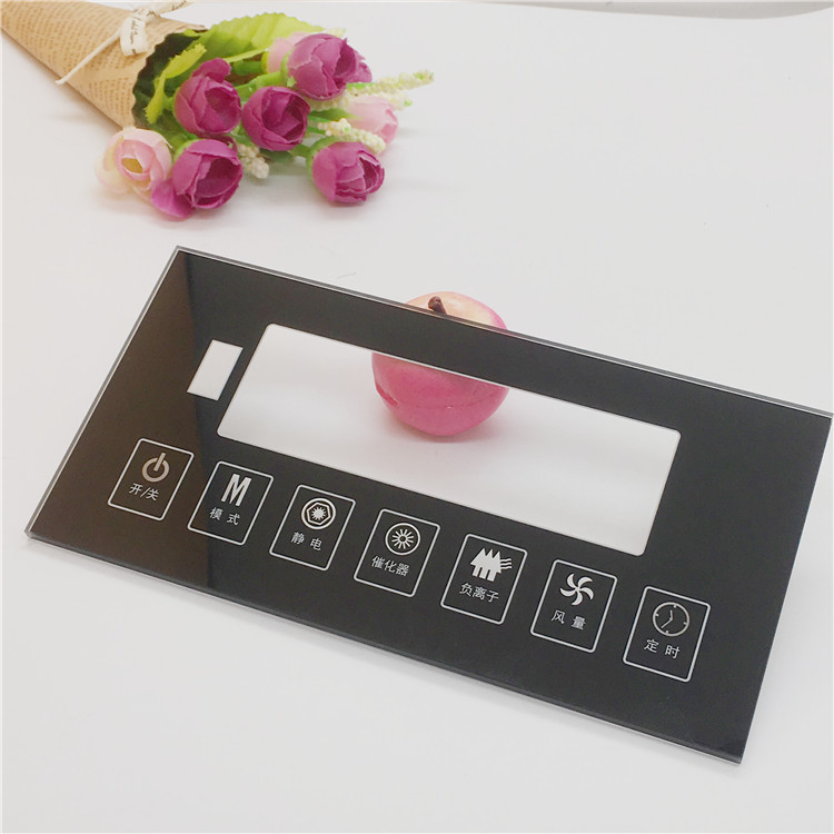 家电触摸屏钢化玻璃面板 触摸开关面板钢化玻璃 开关玻璃面板加工