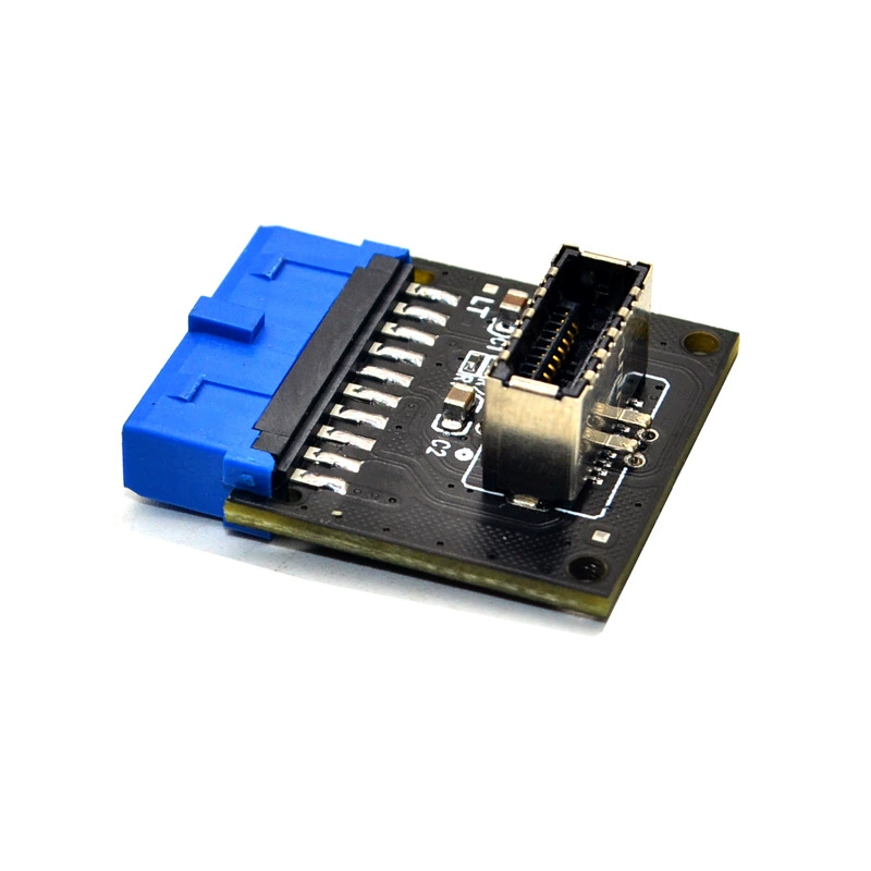 USB3.0 фронт 19pin к 3.2 Type-C фронт A-key 9-pin Type-E 20 игл