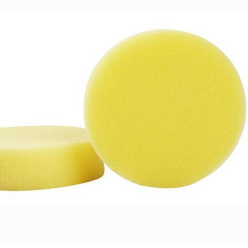 Car waxing sponge, edge sponge, waxing round sponge, special waxing yellow round high-density sponge