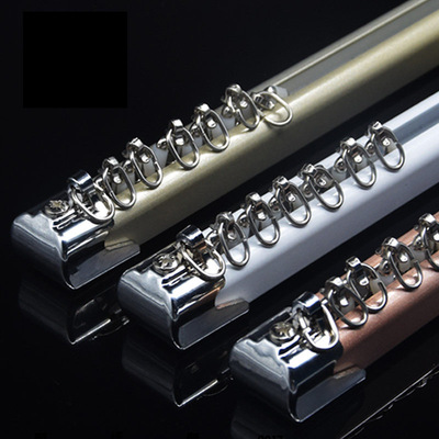 窗帘轨道导轨窗帘杆滑轮单双轨顶装挂钩滑道滑轨纳米静音滑倒加厚