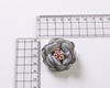 Korean version of DIY fabric handmade burning edge color flower head jewelry hair decoration shoe accessories manufacturers direct sales border dual core