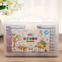Factory Direct Sale Fine and Smooth Plastic Box Gift Set of Oil Pastels for Children, Safe and Eco-Friendly Painting