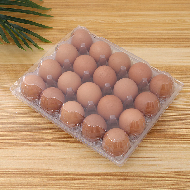 加厚20枚鸡蛋托PET透明鸡蛋盒吸塑鸡蛋托土鸡蛋包装盒厂家批发