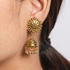 Retro earrings, ethnic small bell, accessory, European style, ethnic style