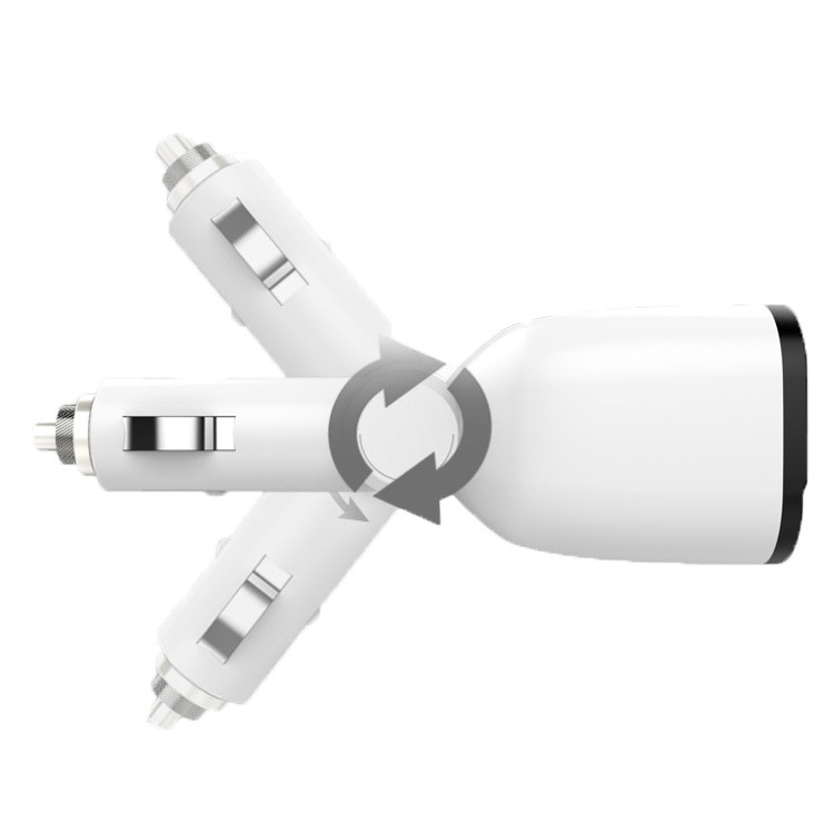 定制車載充電器點(diǎn)煙器一分二智能數(shù)顯車充多功能車載手機(jī)充電器