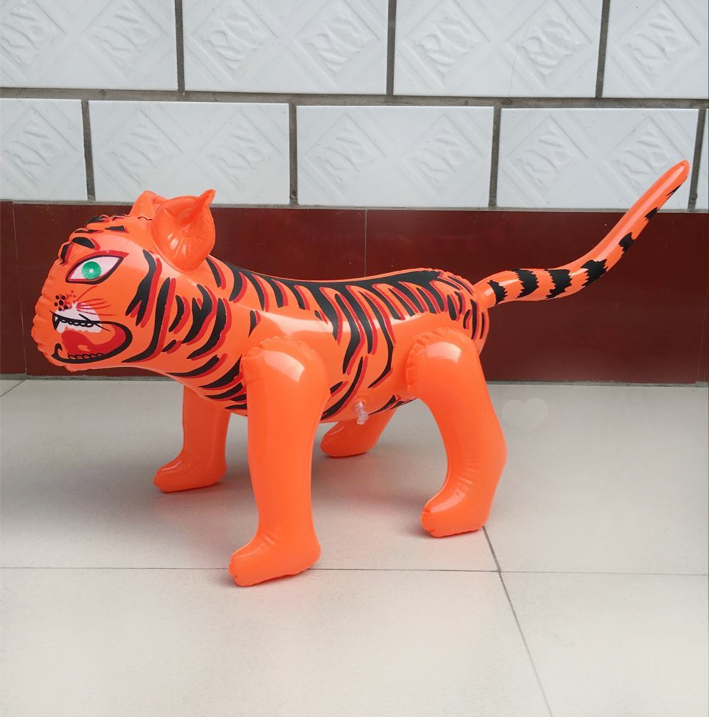 New products Little Tiger Cartoon inflation Fur goods children inflation Toys Stall Toys PVC Free shipping of leather goods
