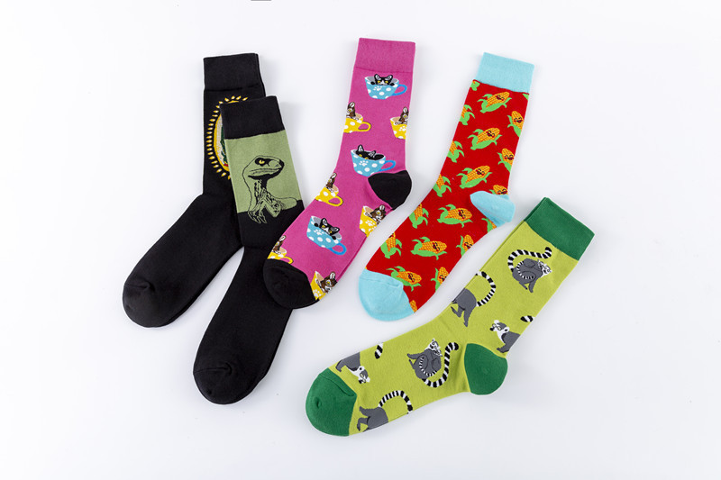 Unisex Casual Cartoon Cotton Jacquard Ankle Socks display picture 2