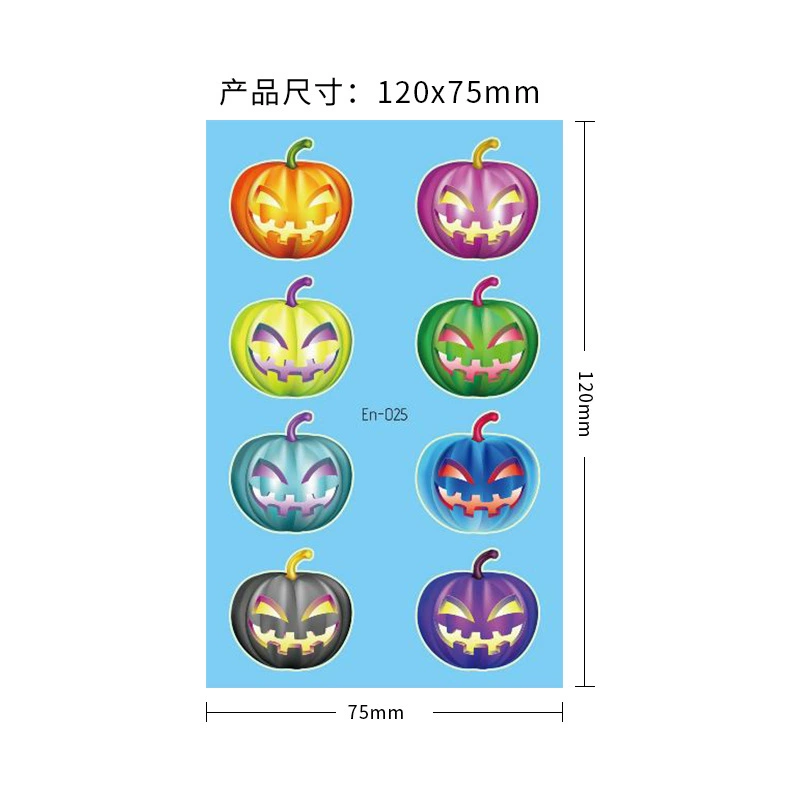 Children's ecological tattoo stickers, Amazon, halloween