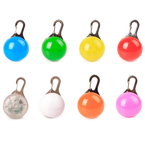 LED Pet Light Charm Outdoor Travel Dog Harness Attachment Anti-Lost Spherical Glow Charm Pet Accessory
