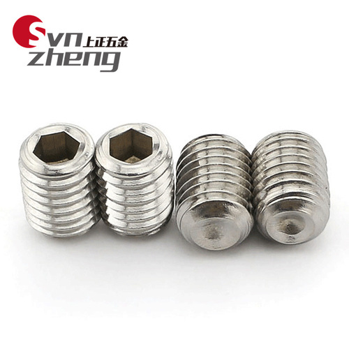 M2.5M3M4M5M6 304 stainless steel hexagon concave end machine meter set screw top screw headless stop screw