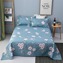[Yi Shengjia] Bộ vải ba lỗ cũ bằng vải thô 250X230 giường đơn đơn sản xuất tốt thoáng khí Trải giường / giường