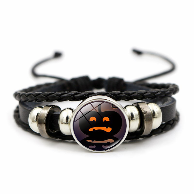 Bracciale con perline tema halloween gioiello in metallo_voghion.com