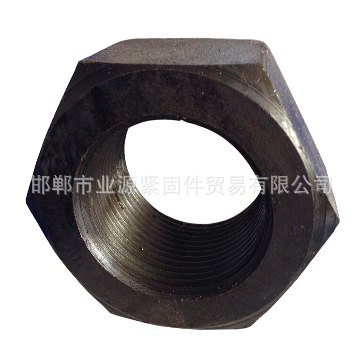 工厂现货GB/T6170氧化发黑螺母国标8.8级调质六角高强度螺母