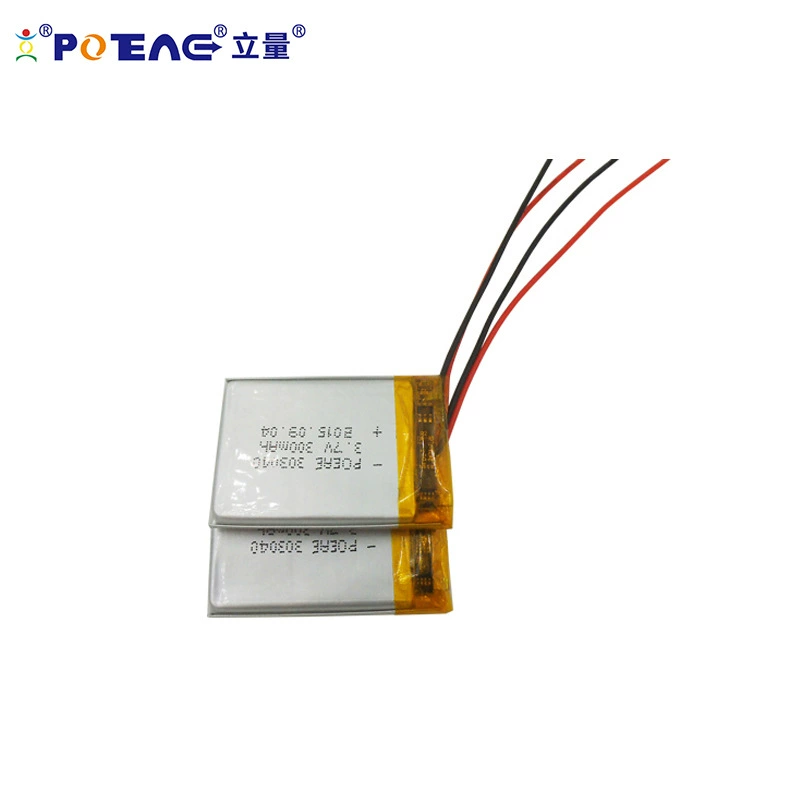 Малый полимерный аккумулятор 303040 3.7В 300mAh для смарт-носимого оборудования