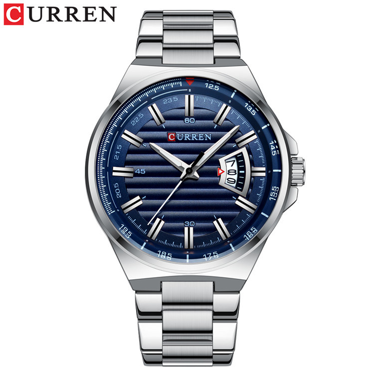 CURREN carryan 8375 reloj de hombre Reloj de hombre de acero inoxidable popular europeo y americano reloj de cuarzo impermeable casual image 4