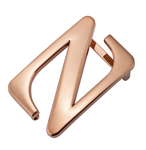 Youth Men's Smooth Button Waistband Head Hook 3.5 Alloy Plate Hook Belt Buckle Z Pants Head Fashion Simple Clip 