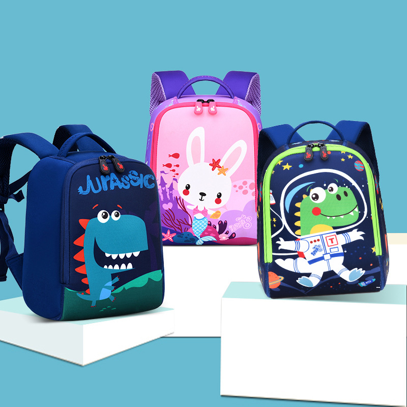 Waterproof kindergarten schoolbag printi...