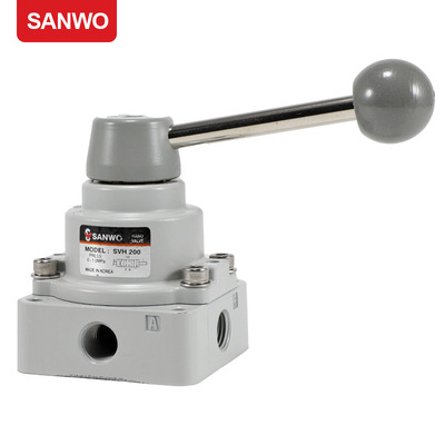 Ручной клапан Sanhe SVH200, регулируемый ручной клапан с цилиндром SANWO, пневматический точечный переключатель, реверсивный клапан