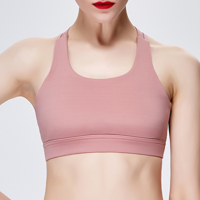 New Nylon Beauty Back Professional Sports Bra High Bullet Shock-proof Amazon Explosive Yoga Sports vest