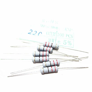 220R 3W 碳膜电阻 5% 220E 220Ω220欧 高品质