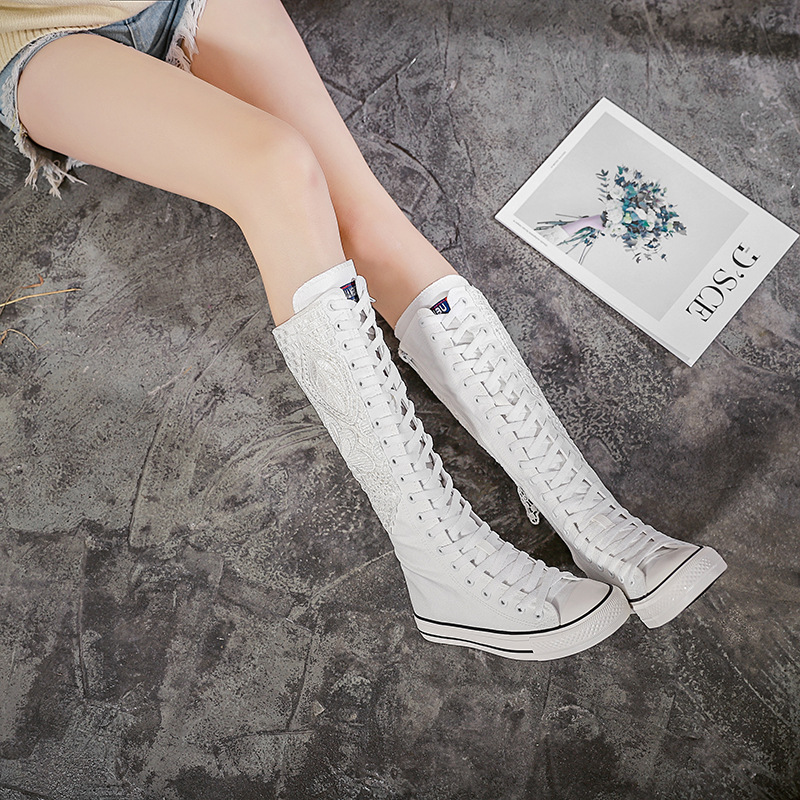 Stylish Canvas Boots