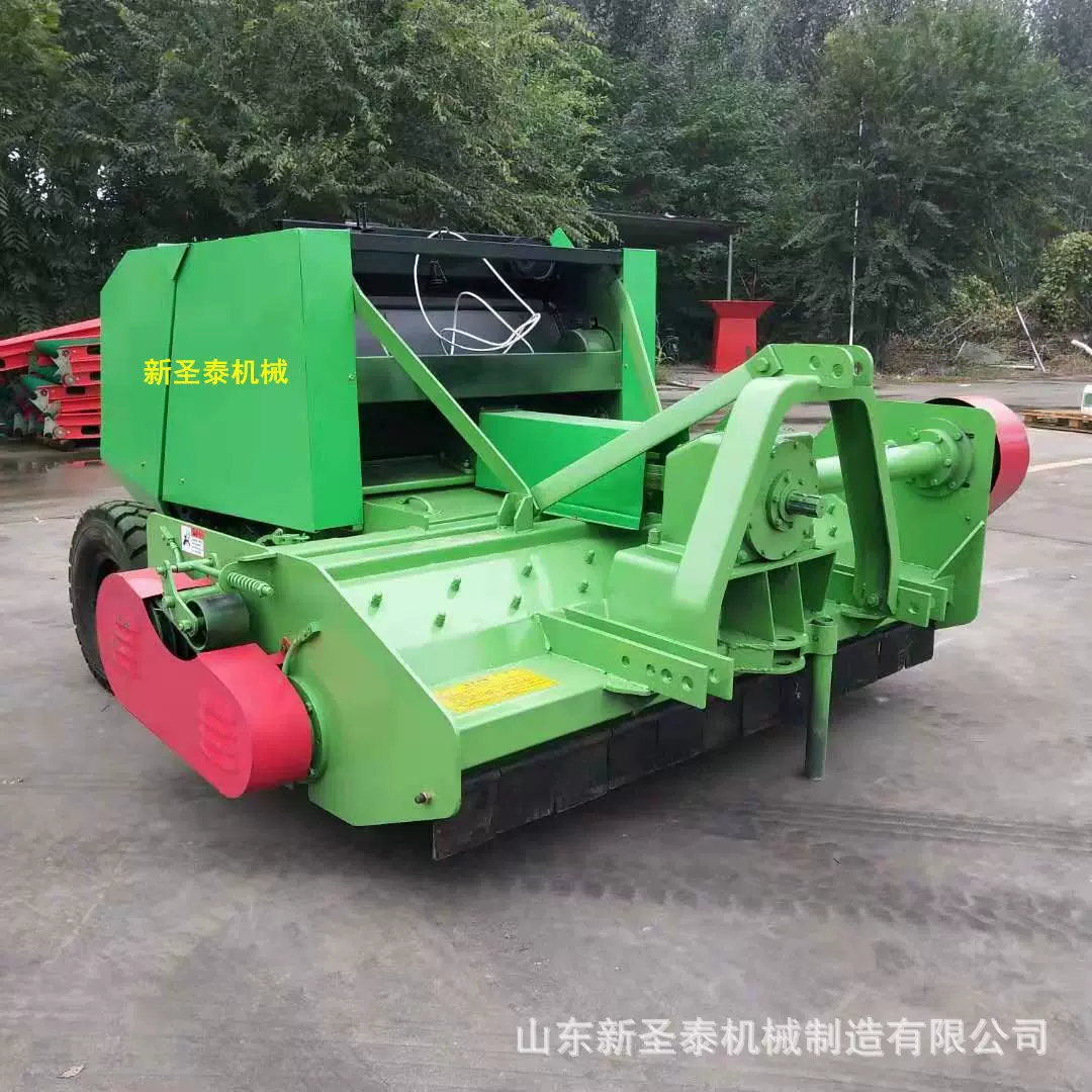 秸秆稻草粉碎打捆机厂家直销 四轮带粉碎回收打捆机 水稻捡拾机