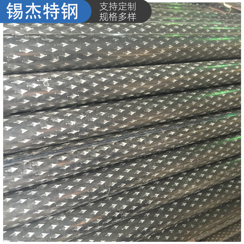 Q195材质 菱形花纹焊管  楼梯扶手用 菱形花纹管 可折弯