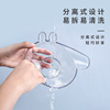 Aspet Zhejiang Pet cartoon white non -slip, transparent oblique cervical cervical single bowl cat food pot rice bowl cat bowl pet bowl pet bowl