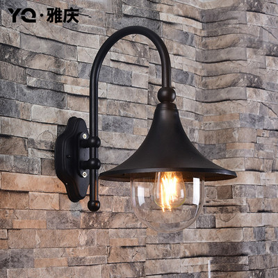 LED戶外壁燈防水庭院燈歐式現代簡約室外過道陽台創意壁燈大門燈