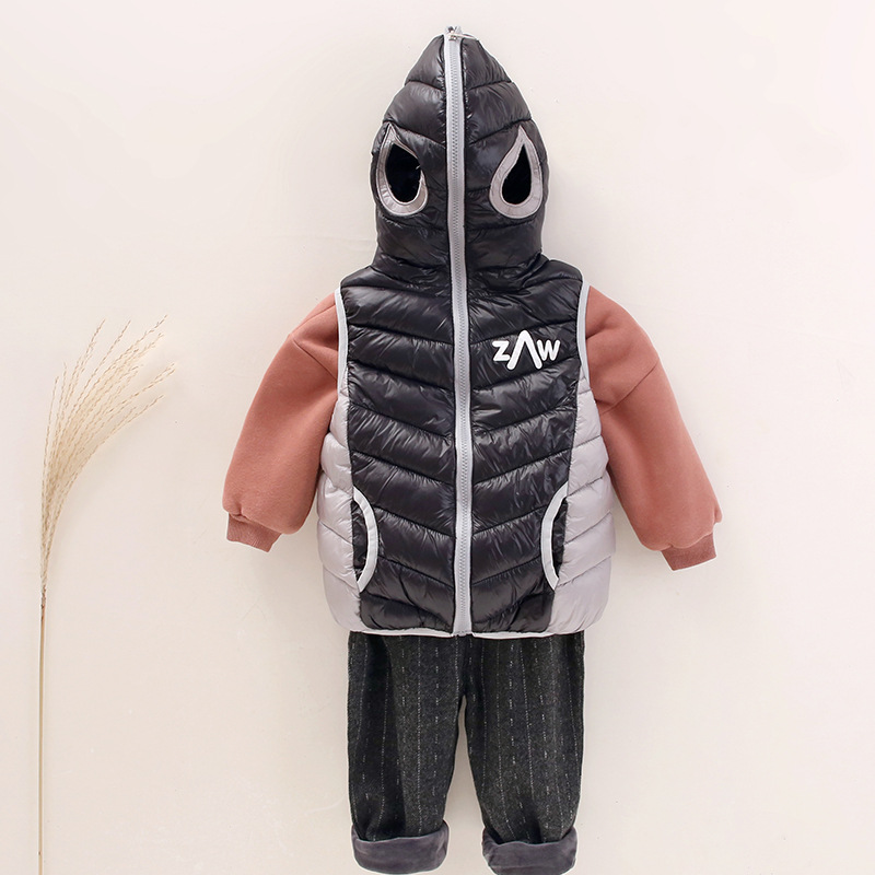 2019新款男女童马甲秋冬儿童棉衣马夹加厚中小童奥特曼男孩韩版潮|ru